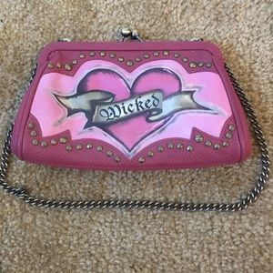 Isabella Fiore Wicked Pink Clutch